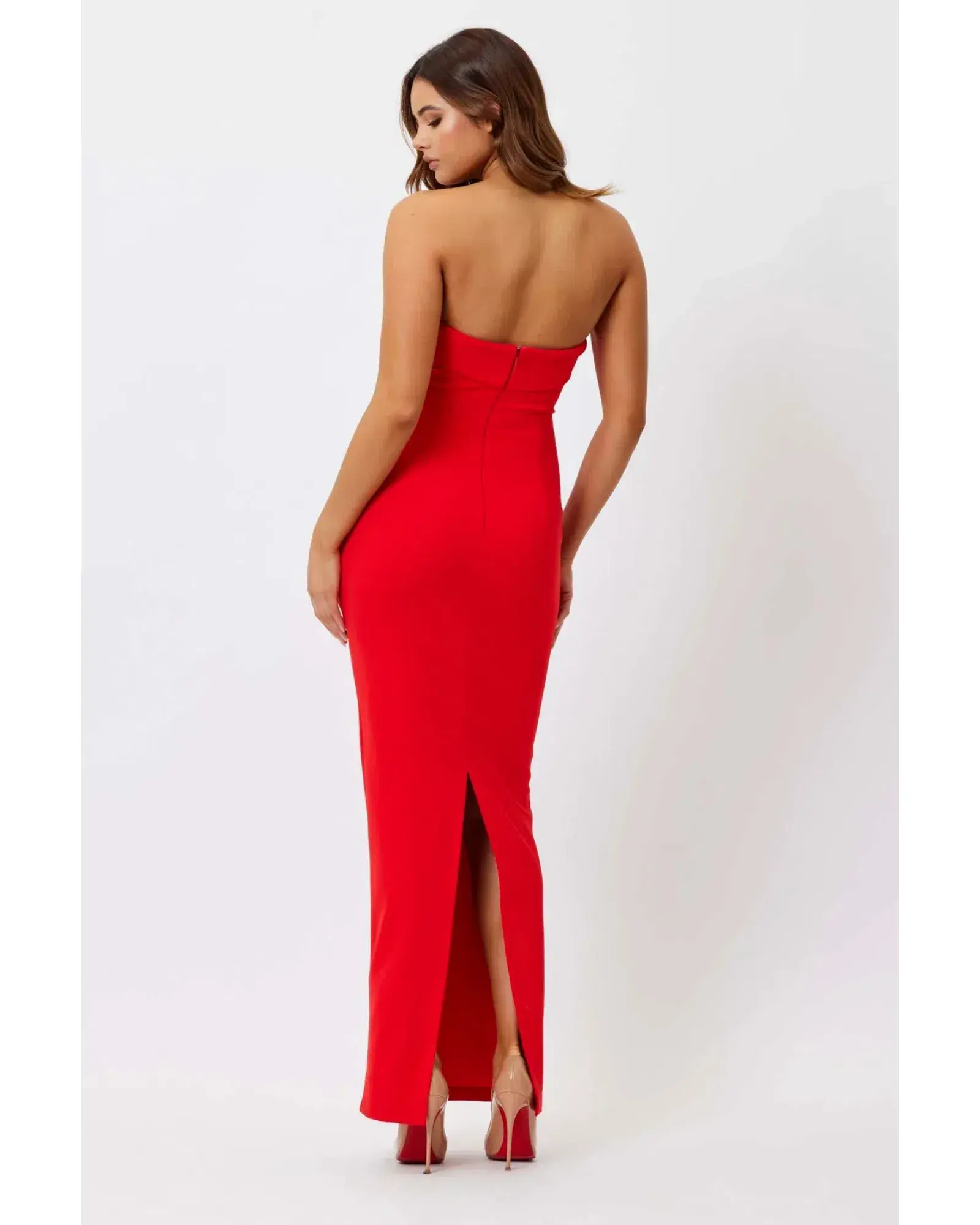 Bianca & Bridgett Adriana Dress Red Size AU 12 - Image 2