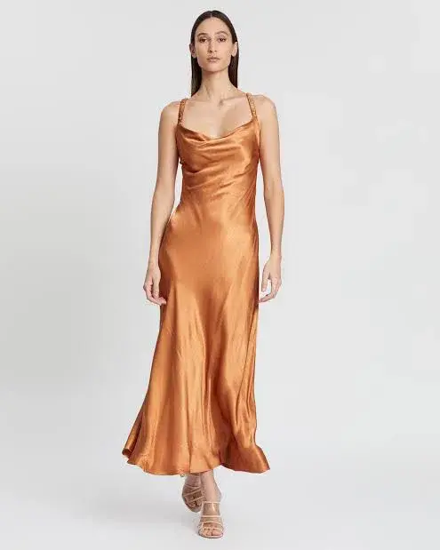 Bec & Bridge Lani Midi Dress Caramel Size 6 - Image 1