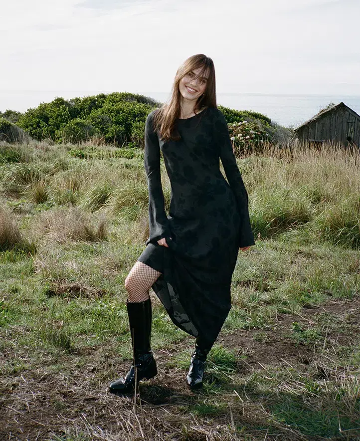 Realisation Par The Gia Dress in Midnight Rose Size S / AU 8 - Image 1