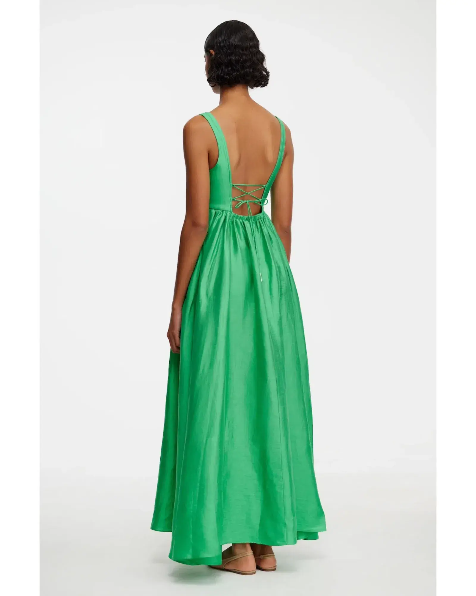 Acler Sandgate Maxi Dress in Shamrock Size AU 12 - Image 3