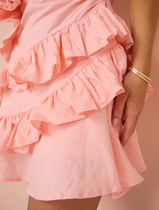 By Nicola Adrift Mini Dress Pink Size 12 - Image 4