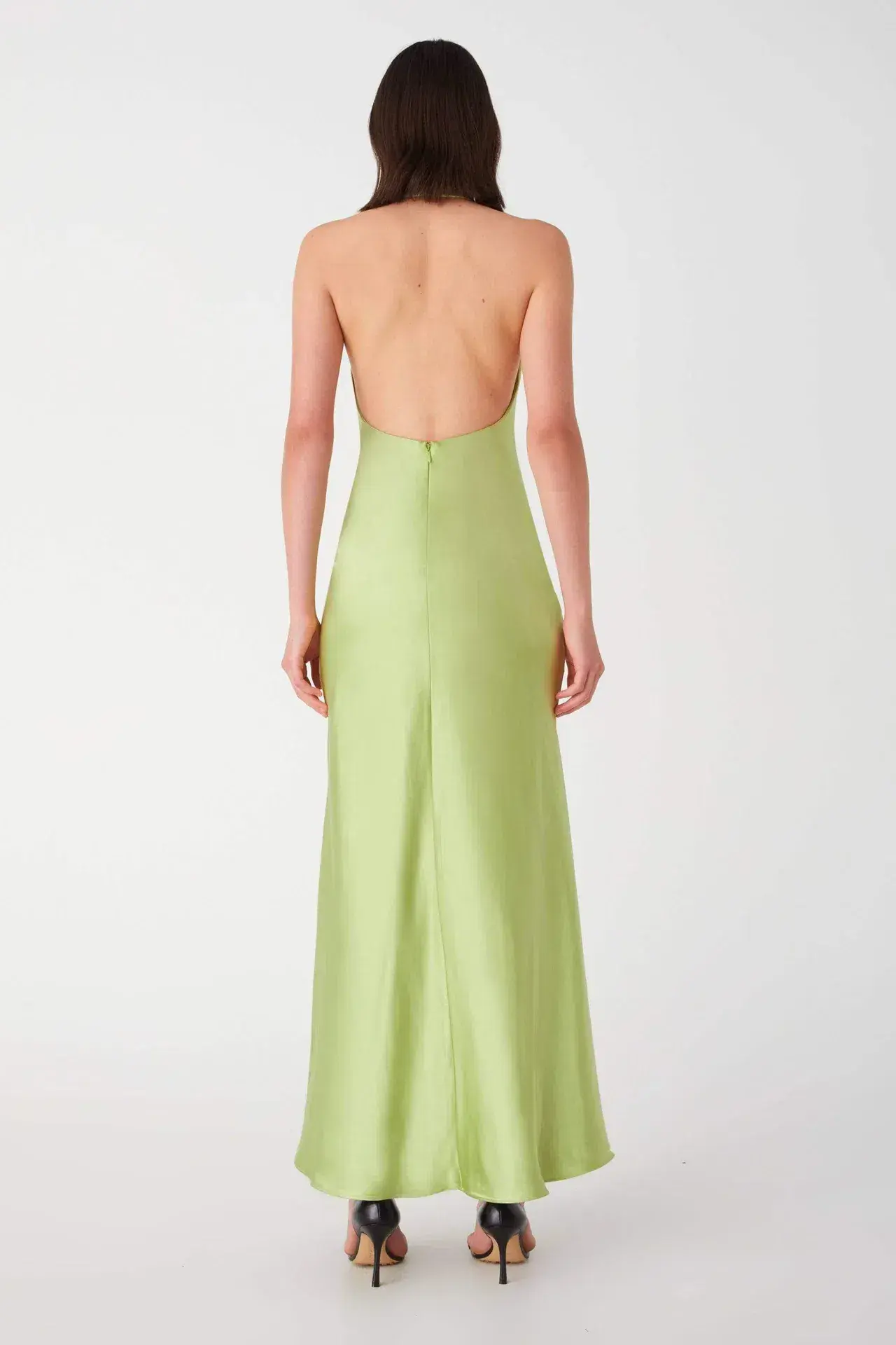 Misha Evianna Dress Bold Lime Green Size 6 - Image 3