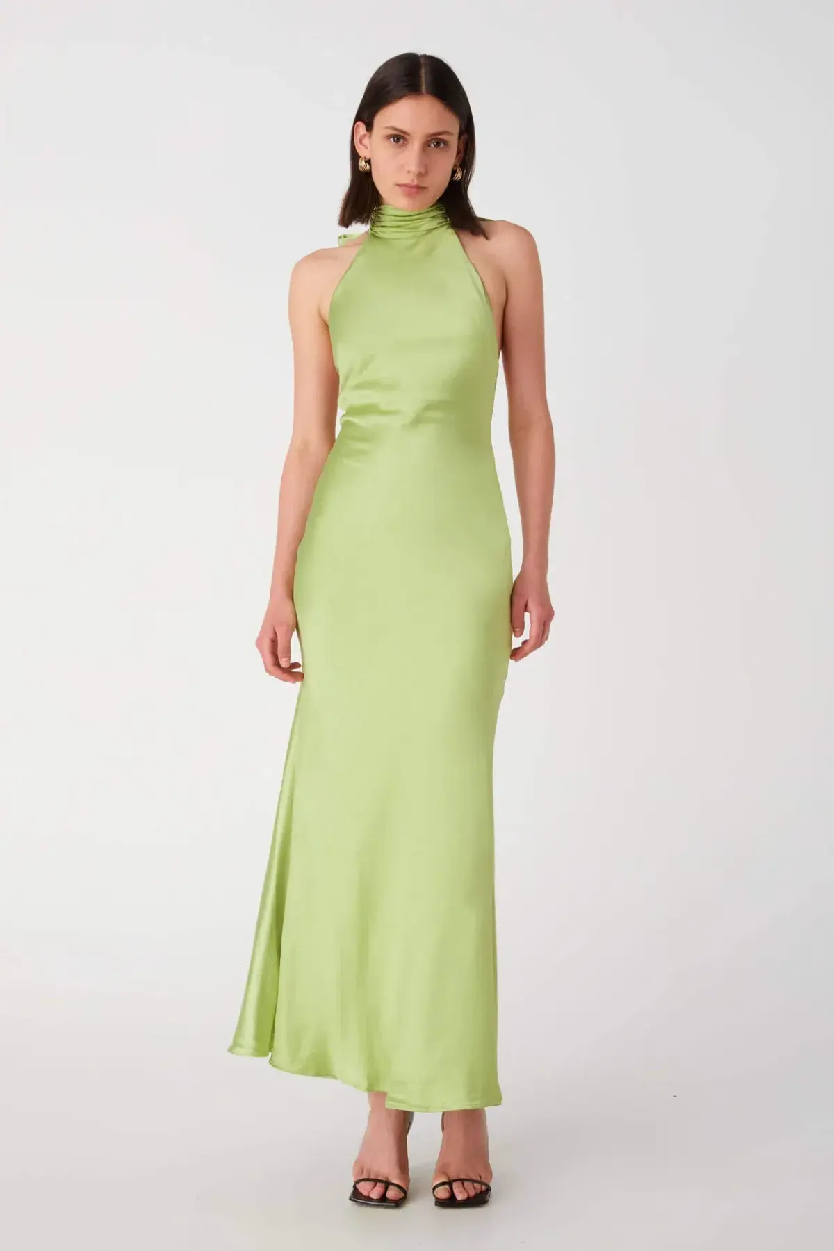 Misha Evianna Dress Bold Lime Green Size 6 - Image 1