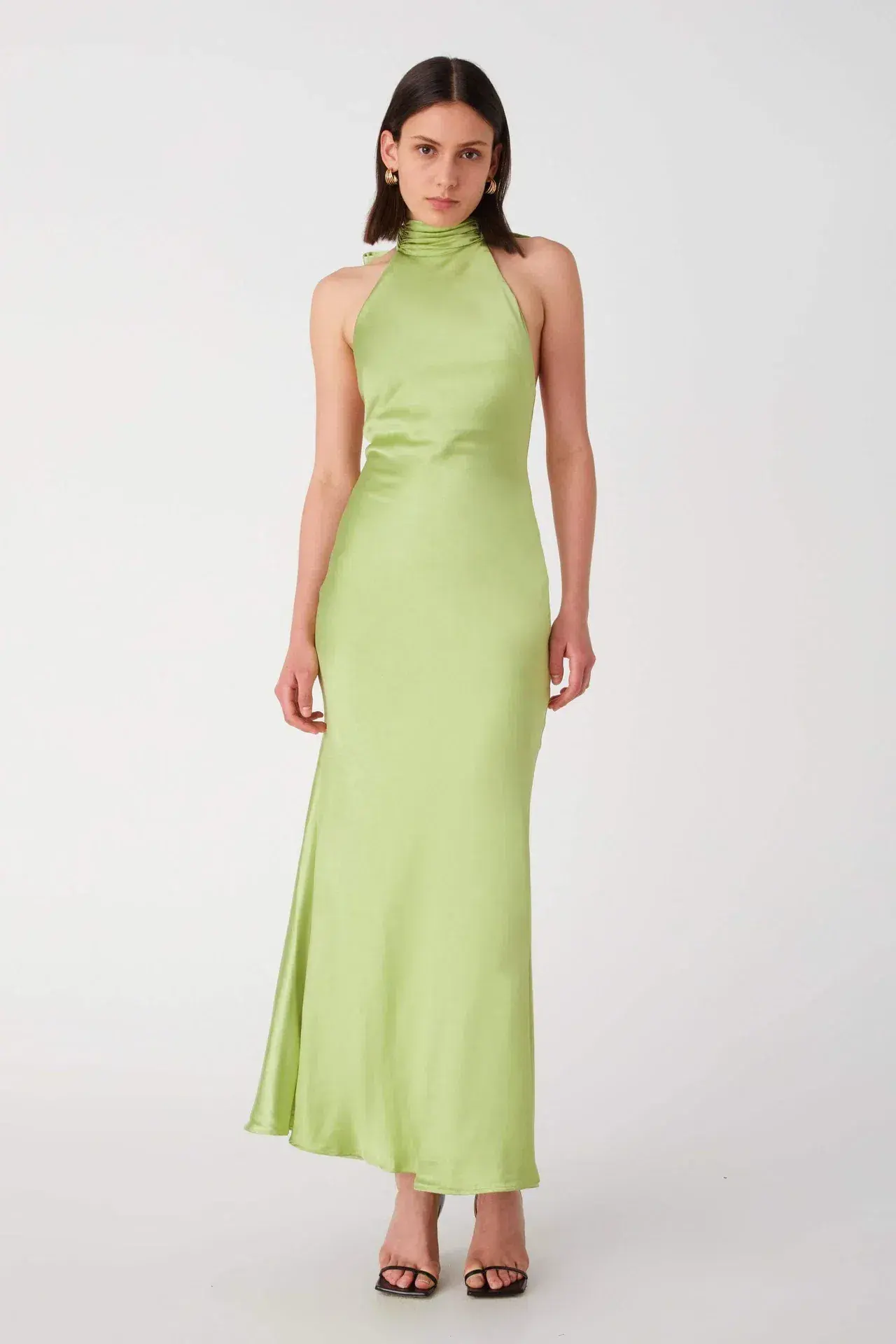 Misha Evianna Dress Bold Lime Green Size 6 - Image 1
