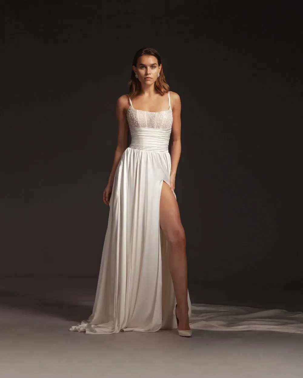Galia Lahav Tammy Dress White Size 14 - Image 1