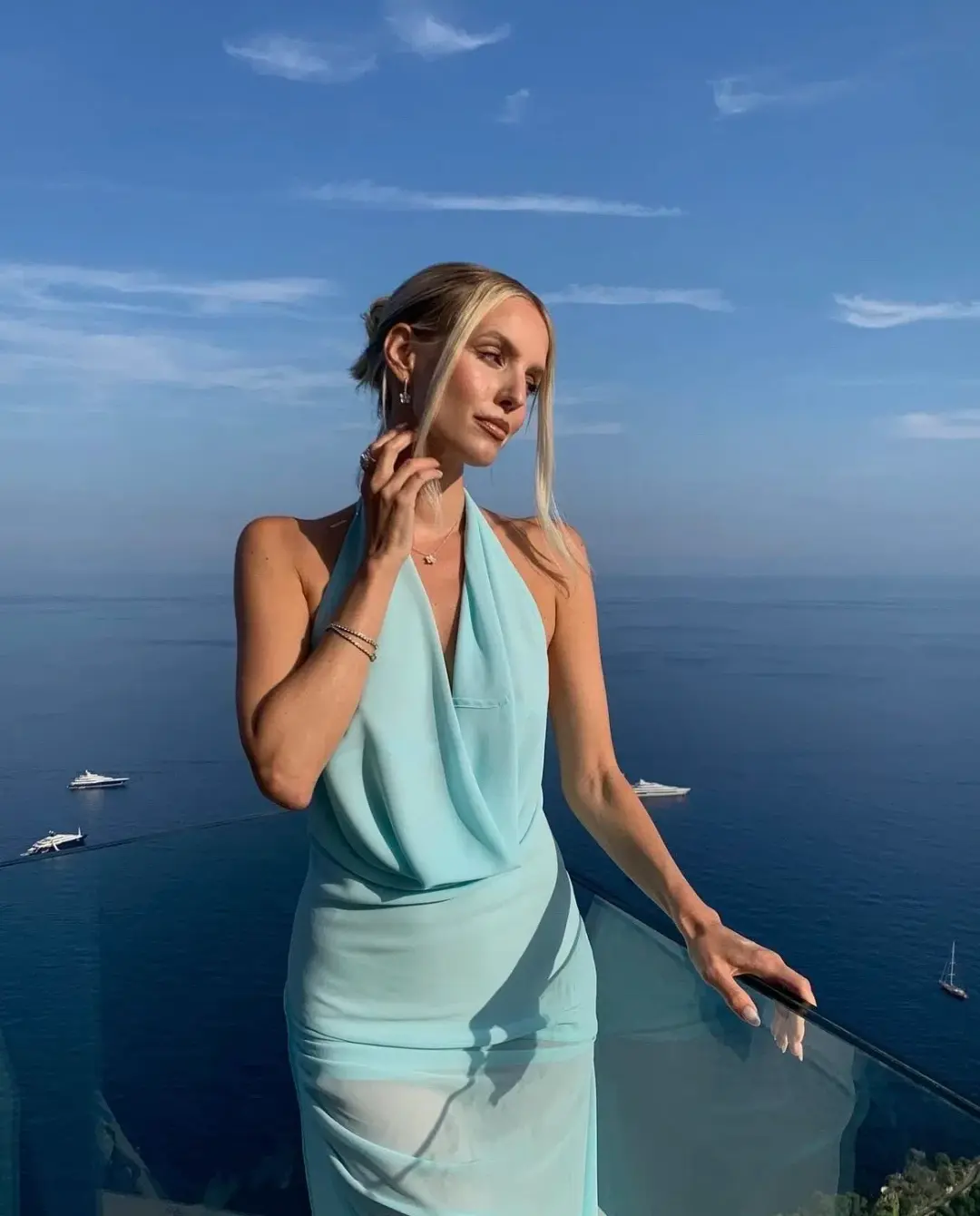 Natalie Rolt Anastasia Dress Baby Blue Size 1 / AU 8 for rent on The Volte - main image