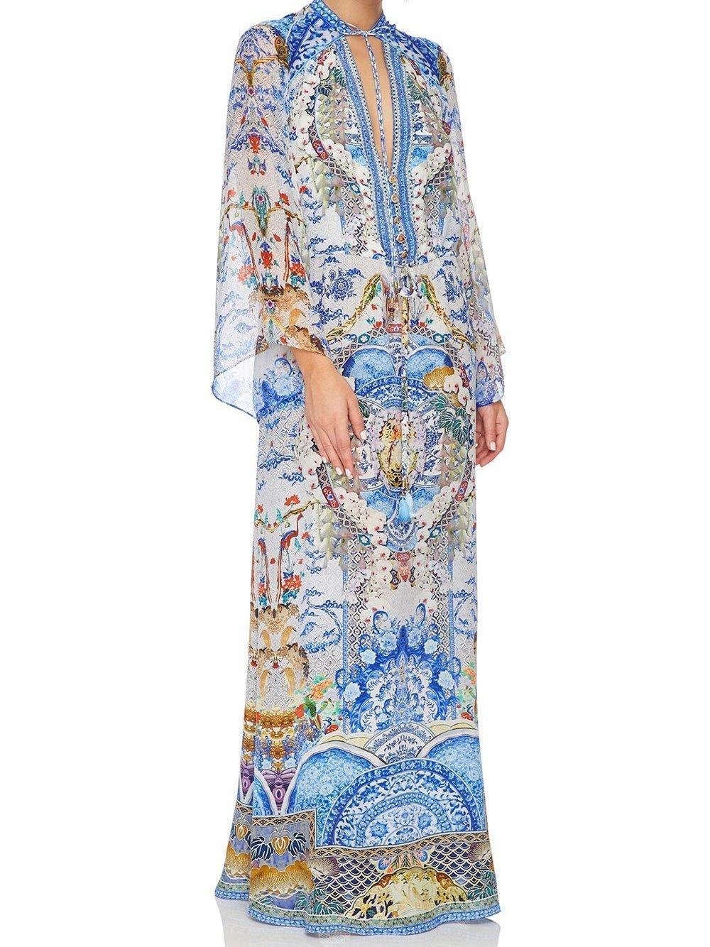 Camilla Geisha gateways drawstring button up dress size 14 - Image 1
