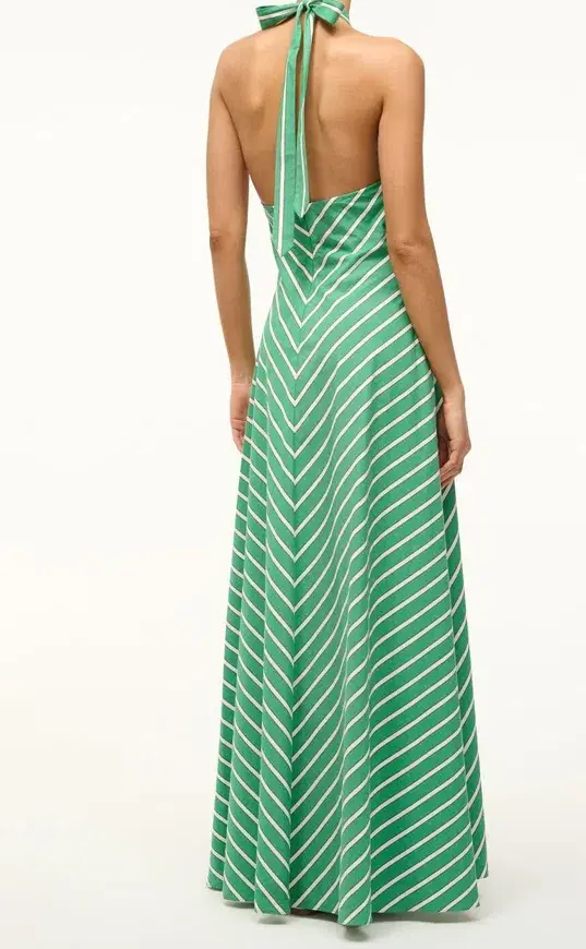 Staud Dawn Halter Dress Seaweed Stripe Size S / AU 8 - Image 2