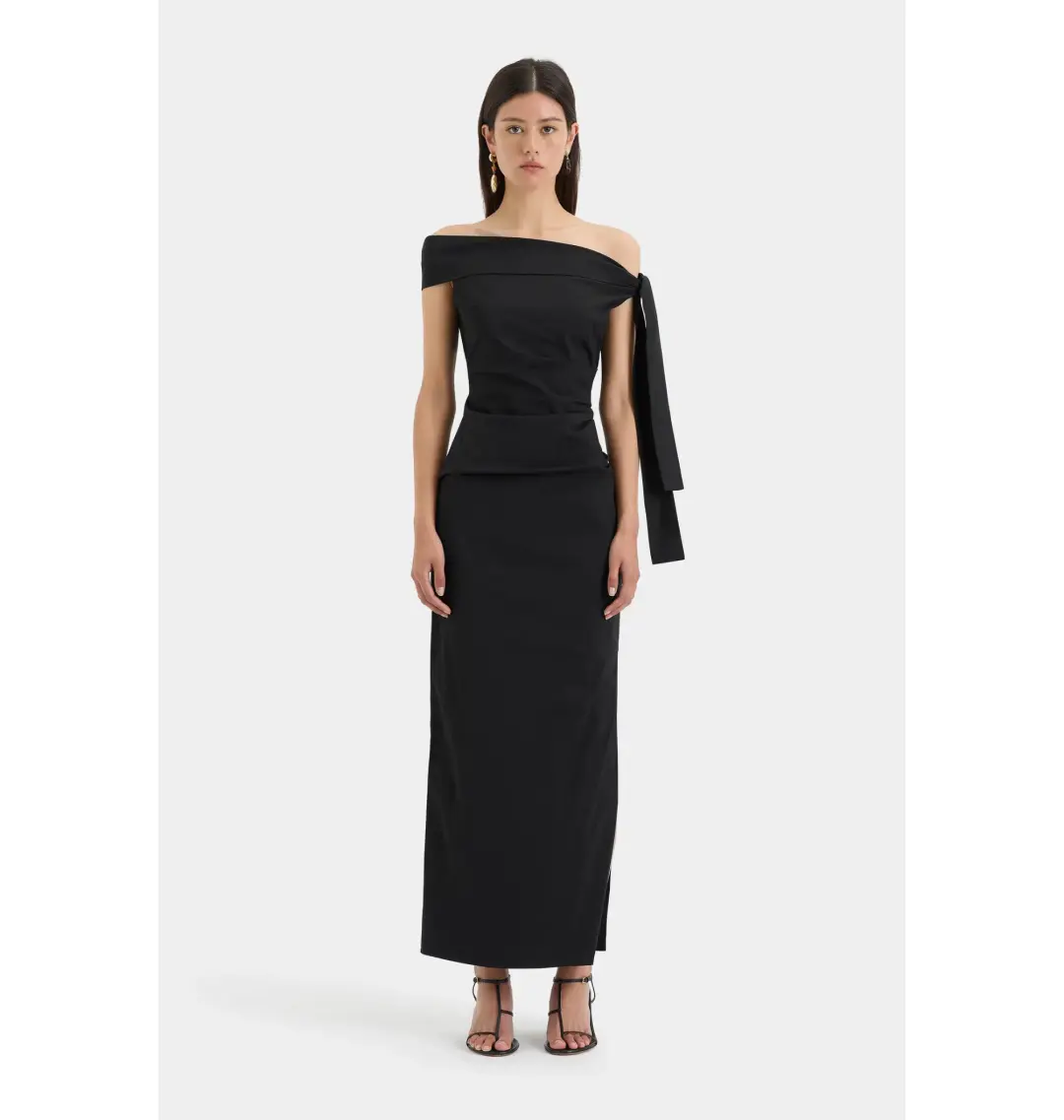 Sir the Label Dahlia Gown in Black Size 1 / AU 8 for rent on The Volte - main image