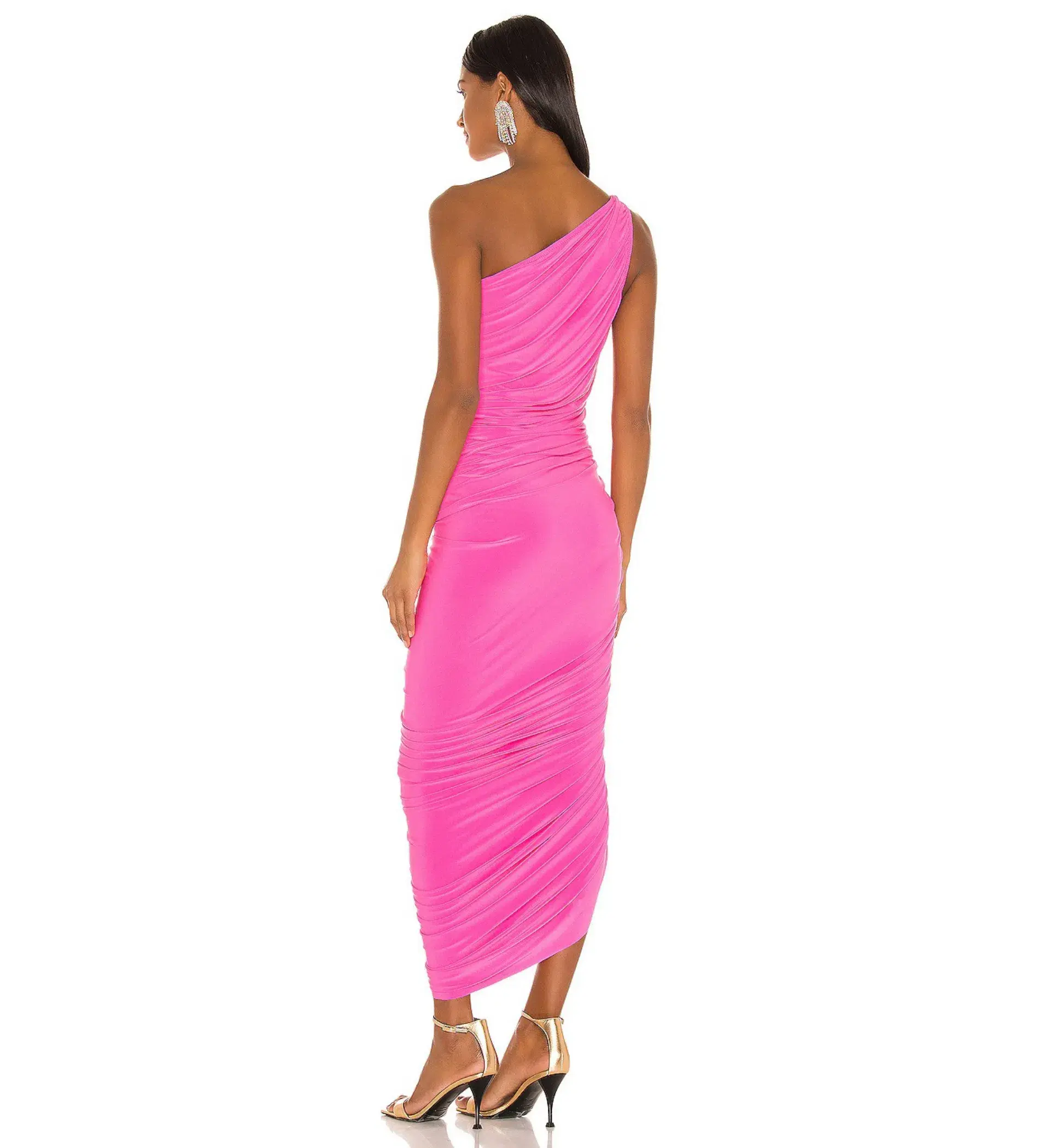 Norma Kamali Diana Gown in Orchid Pink Size M/Au 10  - Image 2