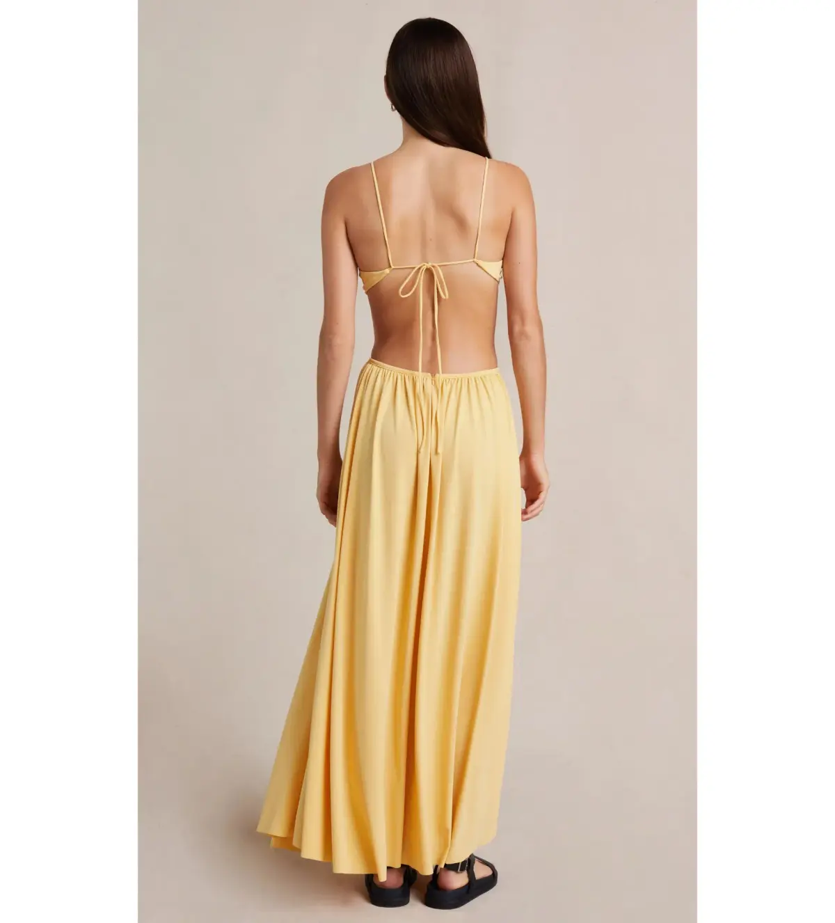 Bec and Bridge Soleil Maxi Dress Yellow Size 10 - Image 2