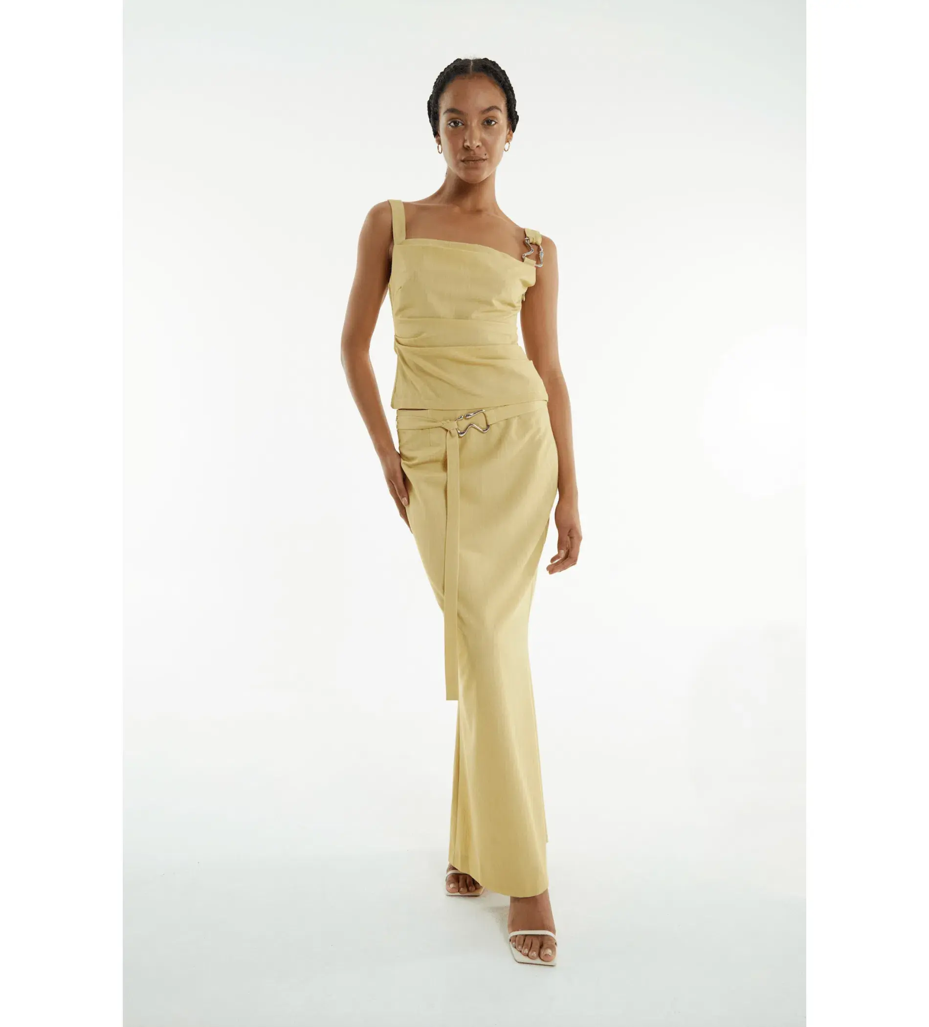 Third Form Paradigm Tucked Camisole and Skirt Set Citrus Size 10  - Image 1