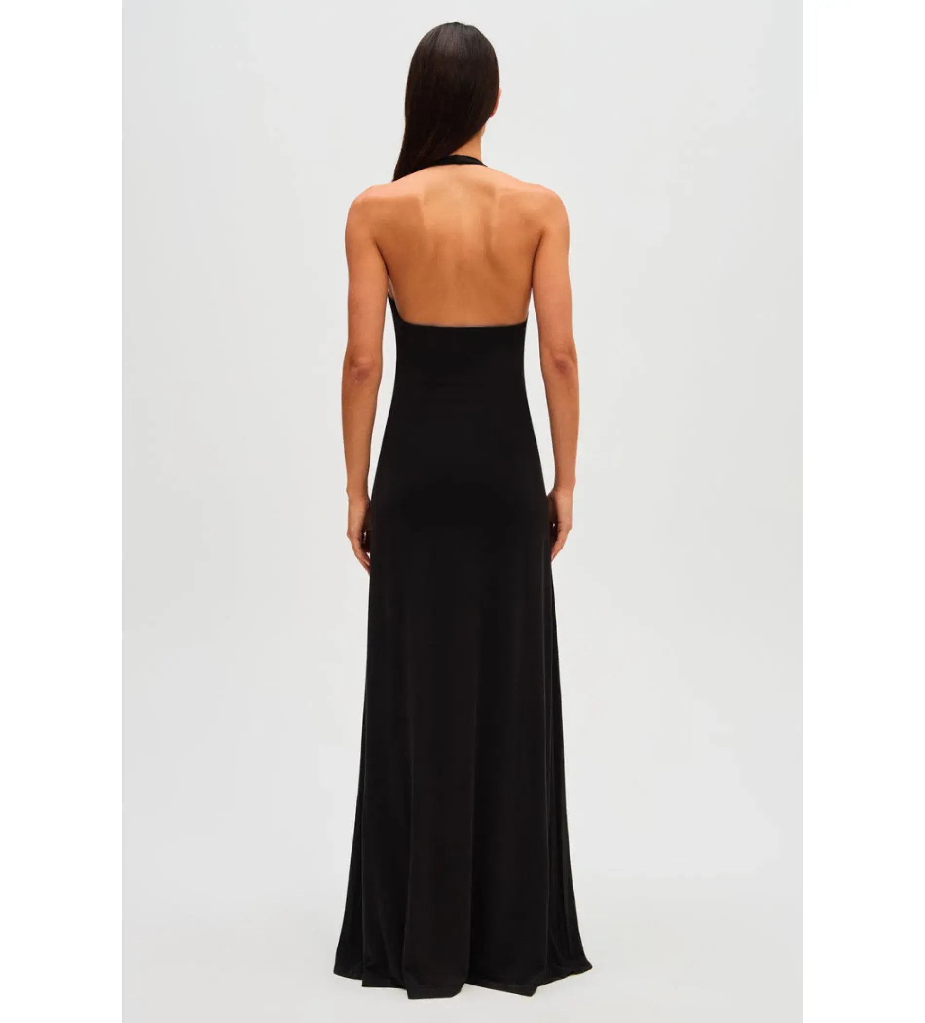 Misha Jennifer Cupro Maxi Dress Black Size 8  - Image 3