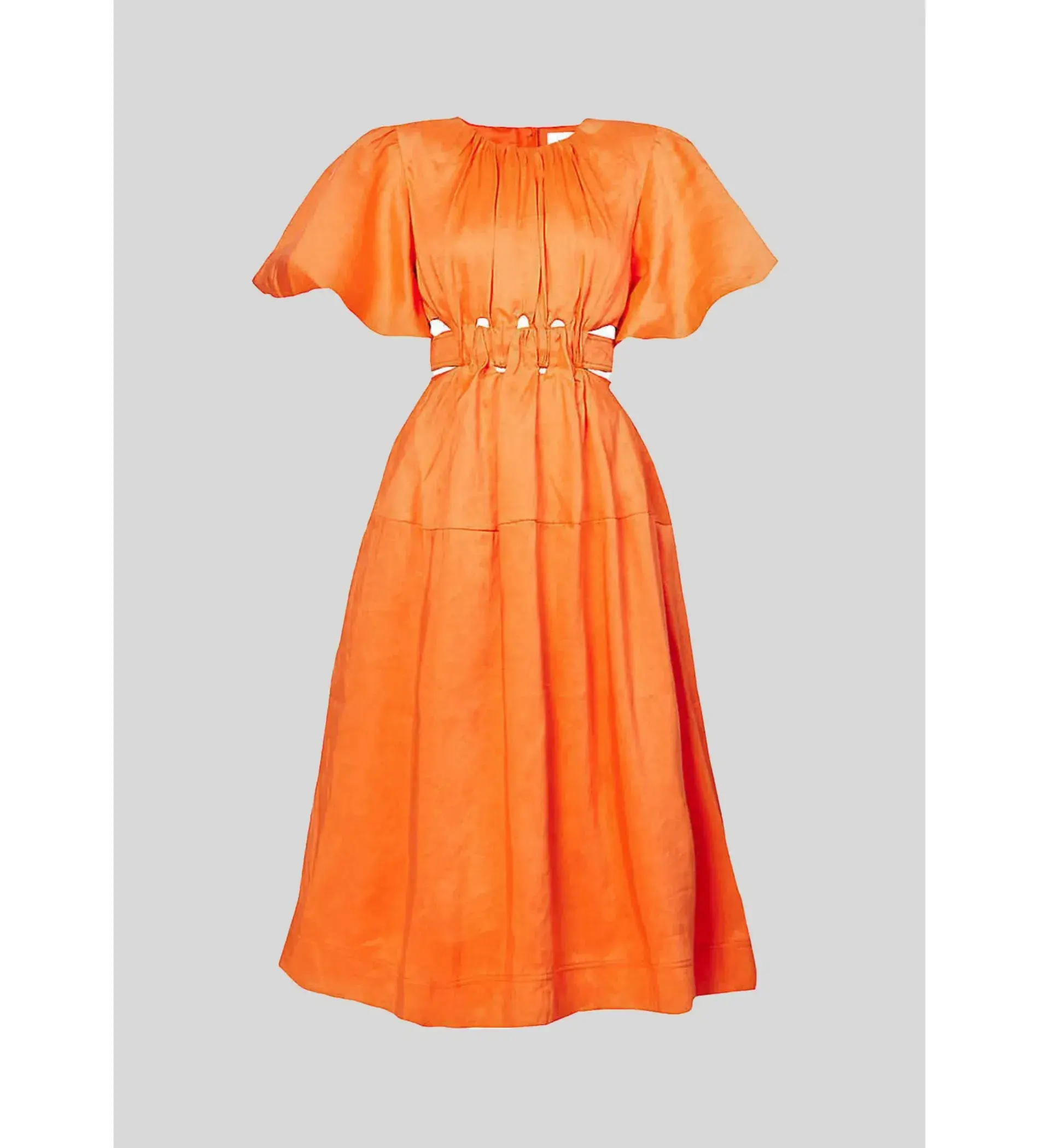 Aje Cossette Tie Back Orange Size Au 10 - Image 3