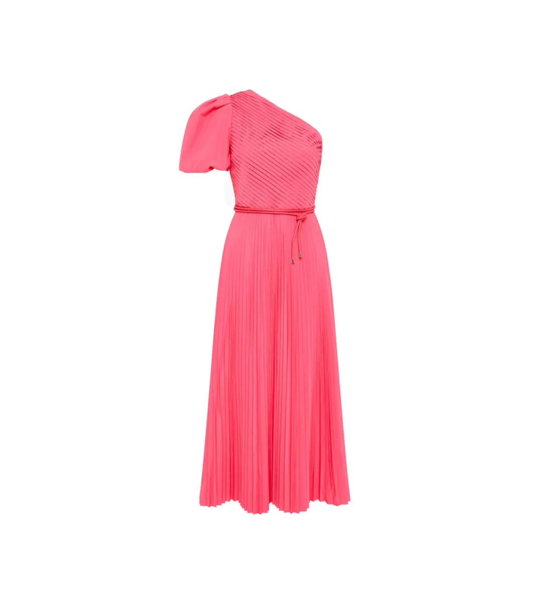 Rebecca Vallance Rosa One Shoulder Midi Dress Pink Size 8 - Image 3