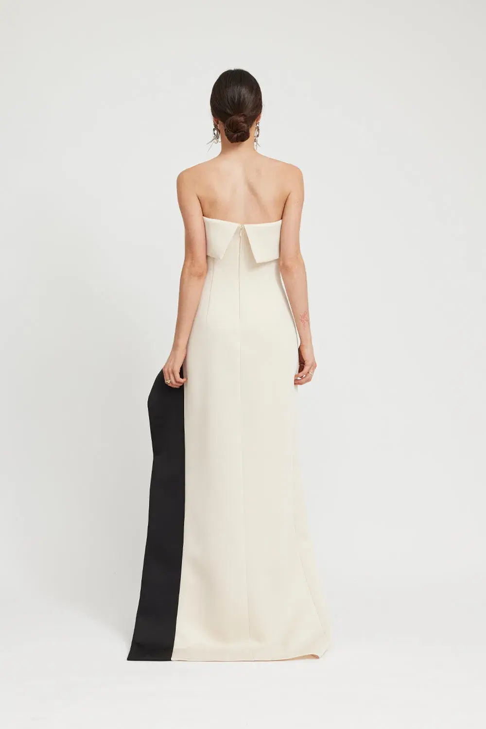 Tojha Octavia Gown Cream/Black Size 8 - Image 2