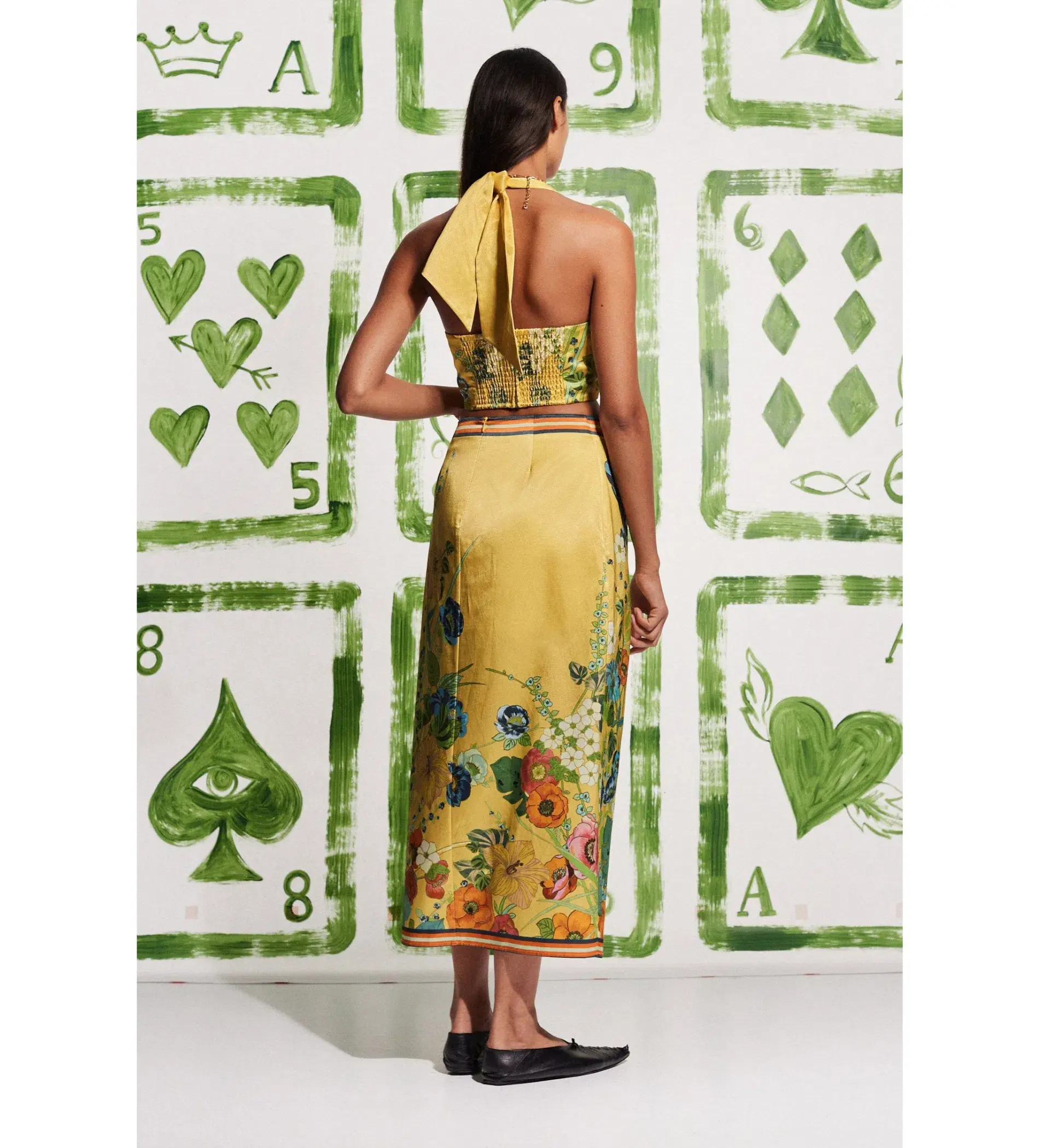 Alemais Cresida Sarong Skirt and Crop Top Set Size 10  - Image 3