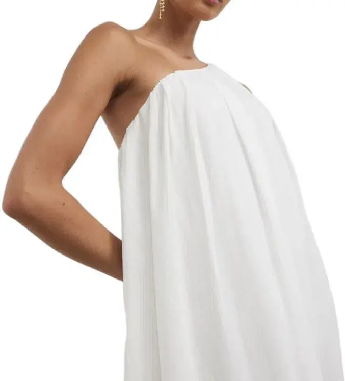 Camilla and Marc Castille One Shoulder Maxi Dress in White Size 10  for rent on The Volte - main image