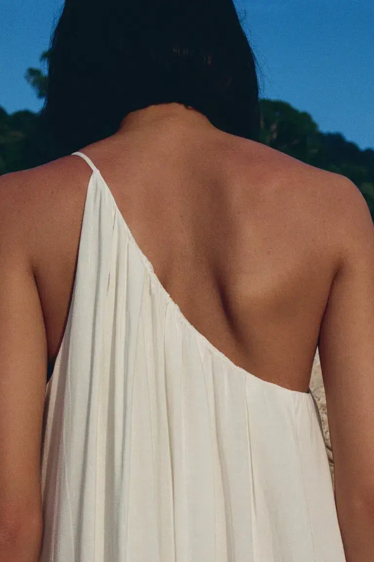 Camilla and Marc Castille One Shoulder Maxi Dress in White Size 10  for rent on The Volte - main image