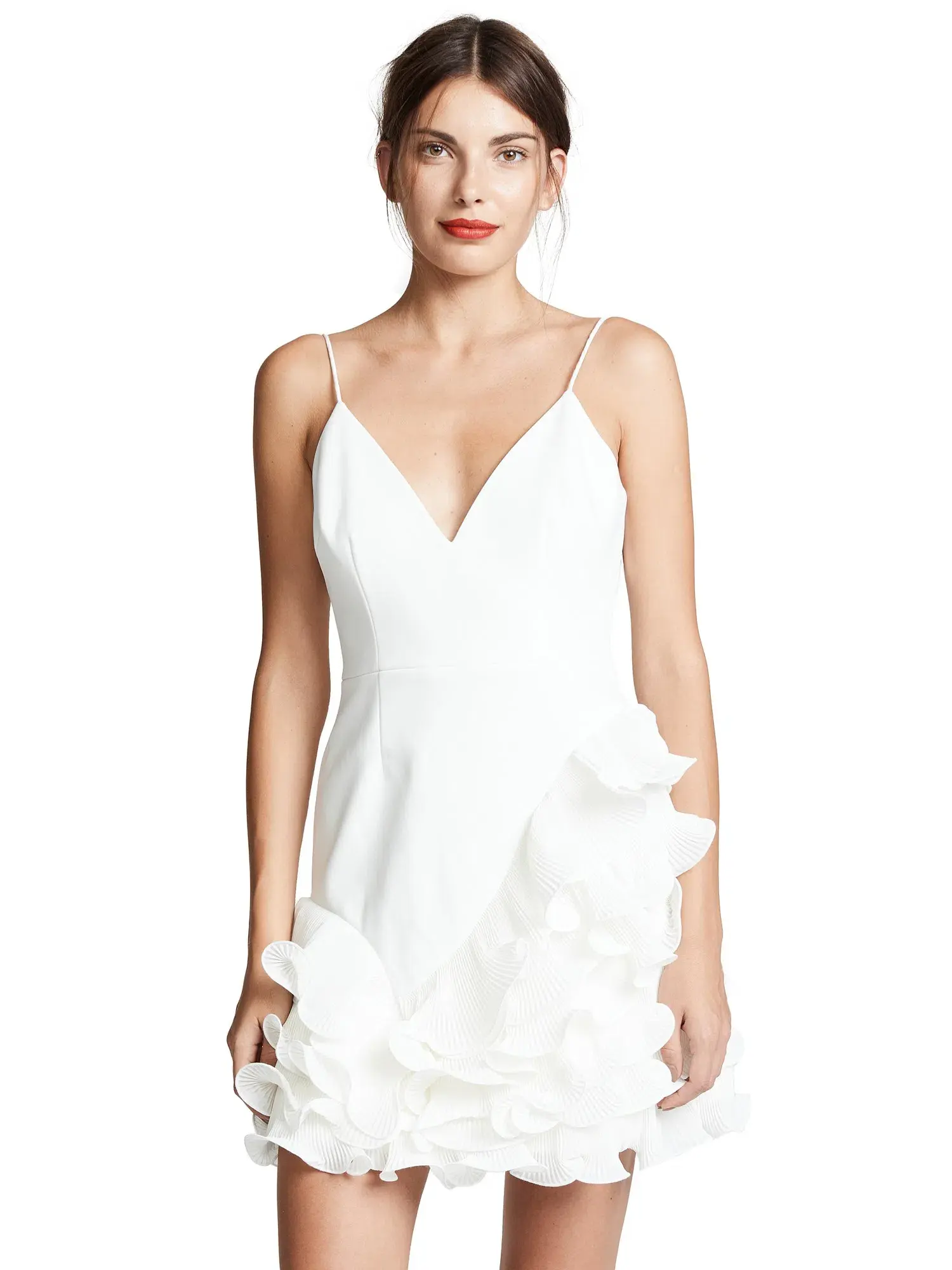 Talulah Golda Ruffle Mini Dress White Size 8 - Image 2