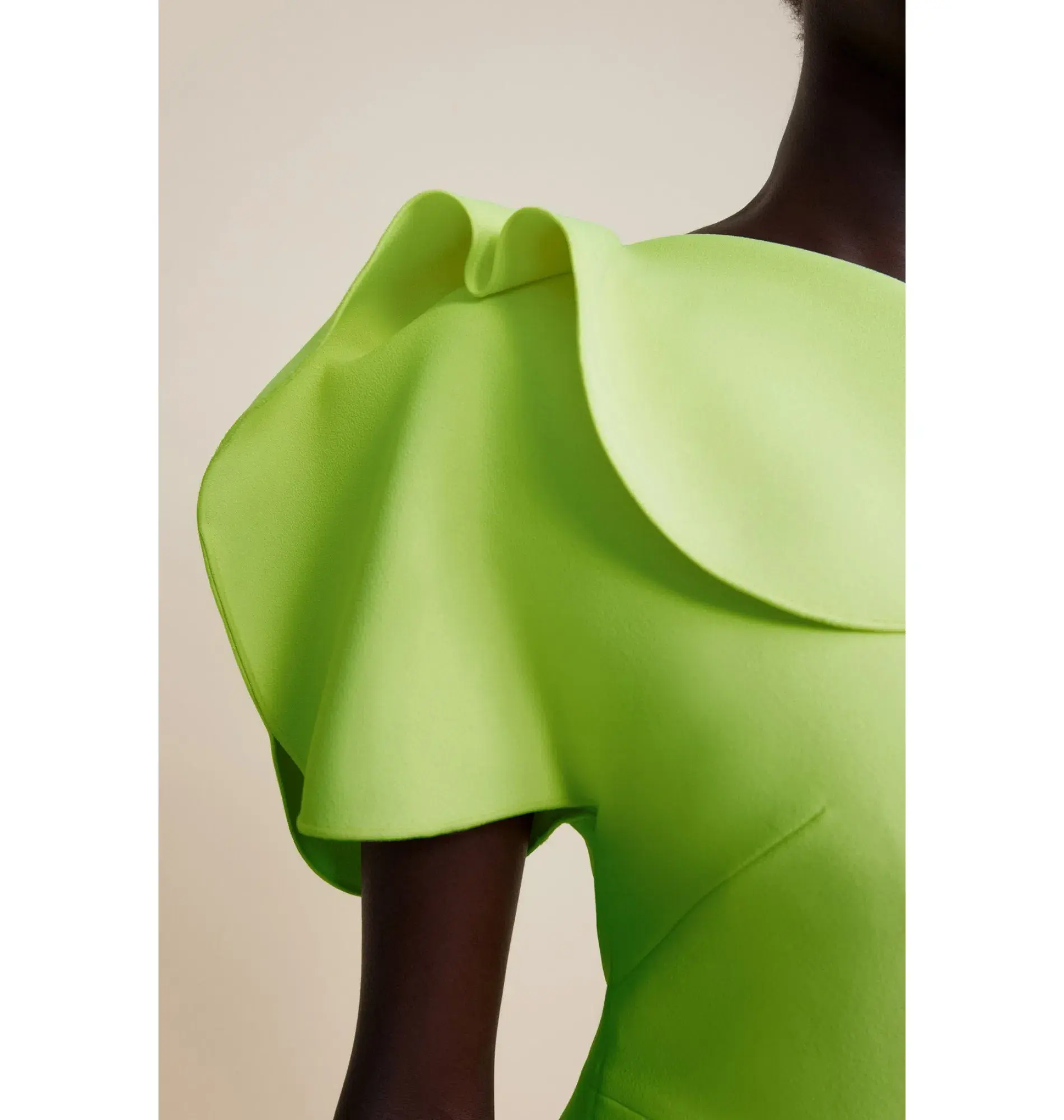 Acler Rogeron Midi Dress Citron Size AU 6 - Image 4