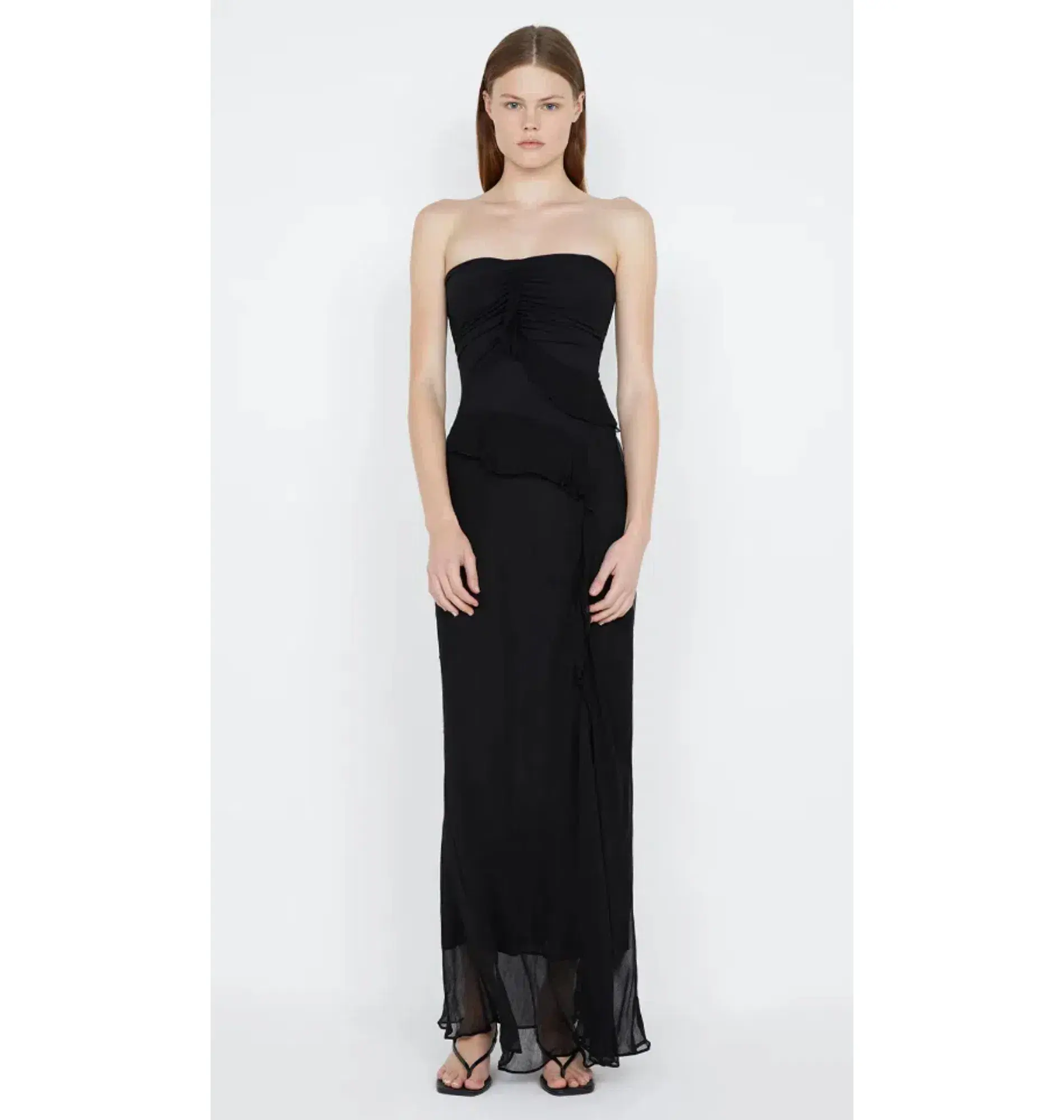Bec & Bridge Maresca Strapless Dress Black Size AU 8 - Image 1