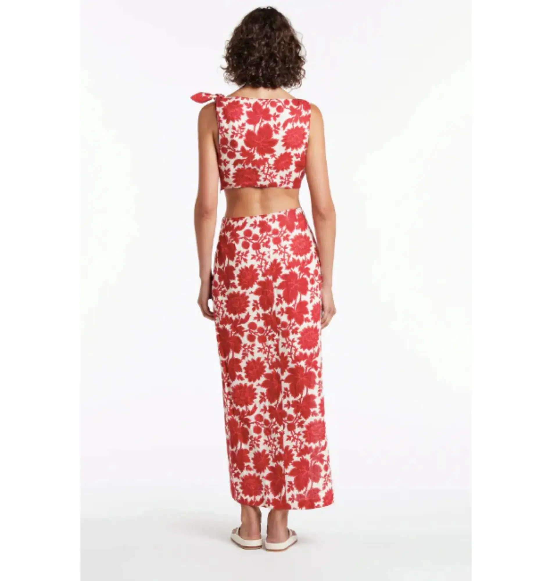 Sir the Label Cinta Knot Dress in Valentina Floral Print Size 1 / AU 8 - Image 2