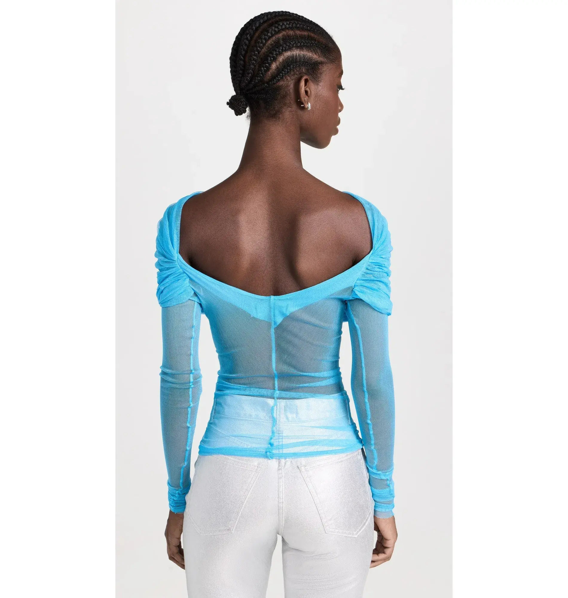 Christopher Esber Veiled Top Blue Size AU 8 - Image 3