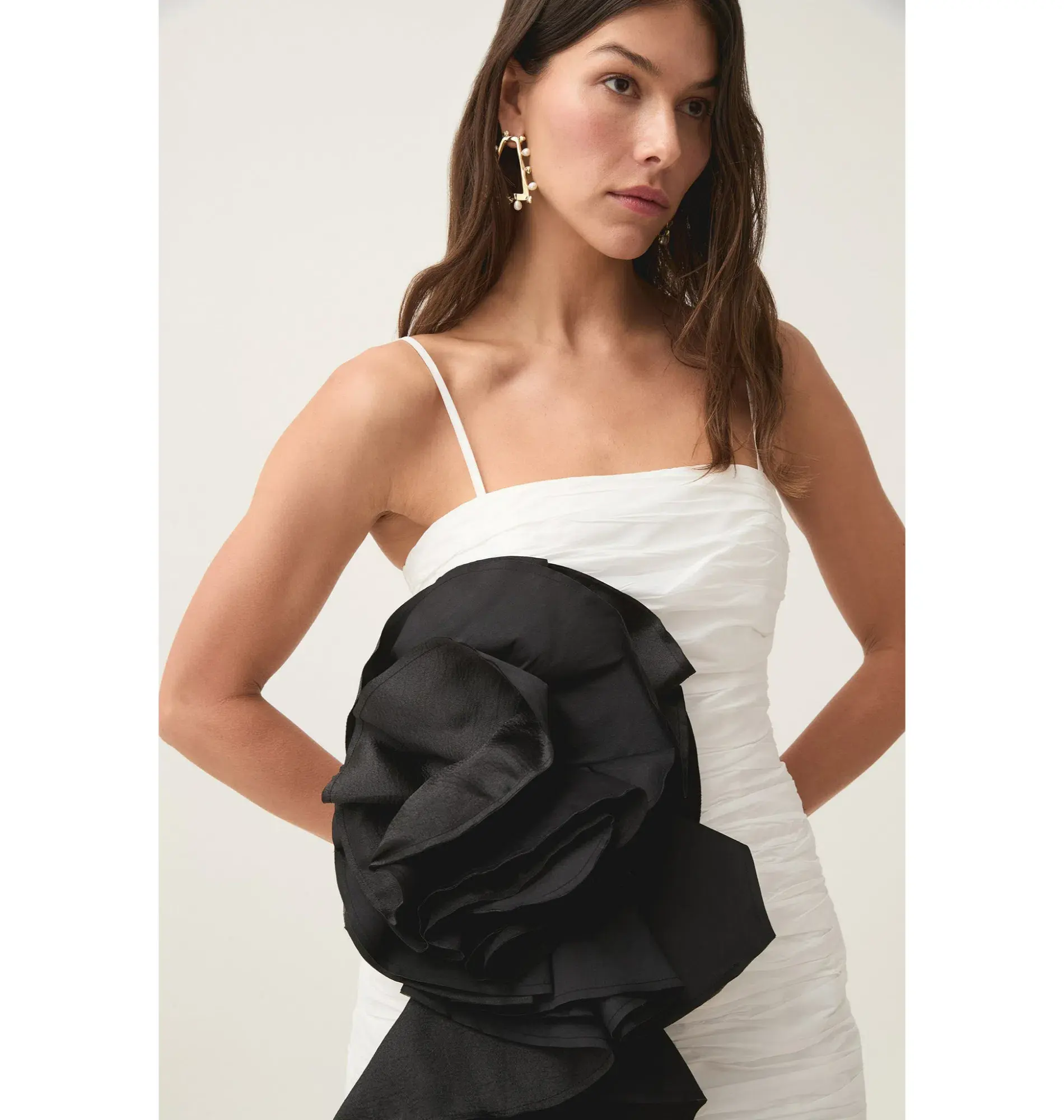 Aje Potion Spiral Mini Dress Ivory/Black Size AU 6 - Image 3
