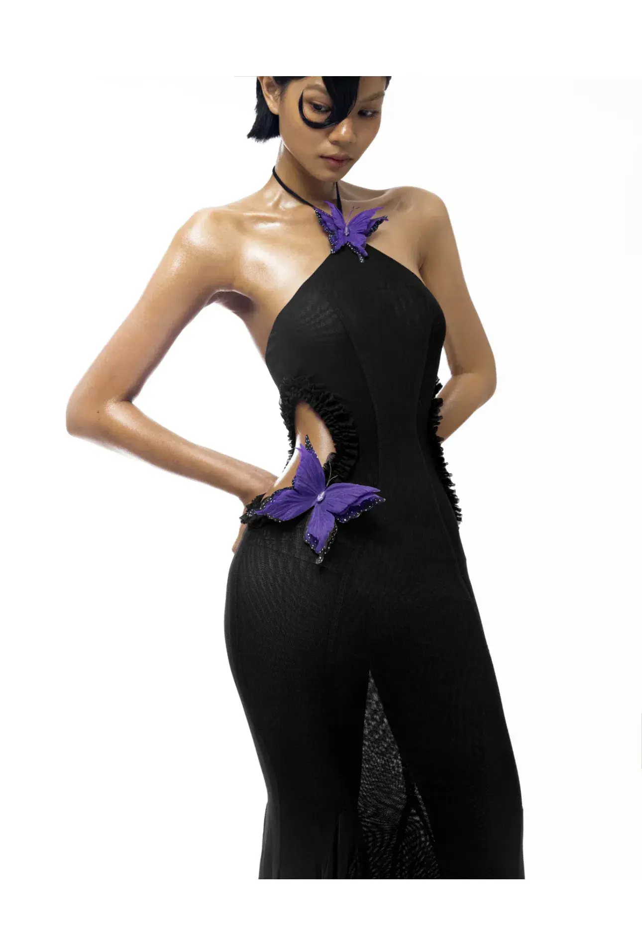 Huelly Rose Darya Dress Black Size S / AU 8 - Image 4