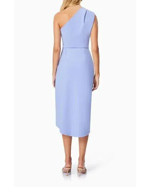 Elliatt One Shoulder Anita Midi Dress Cornflower Blue Size XS / AU 6 - Image 6