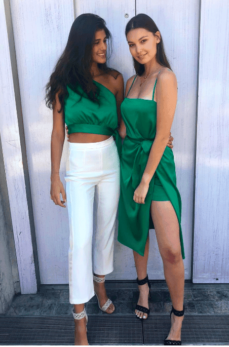 Kookai Toni Green Dress Size 10 - Image 3