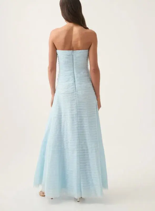 Aje Soundscape Maxi Dress in Blue Size 8 - Image 3