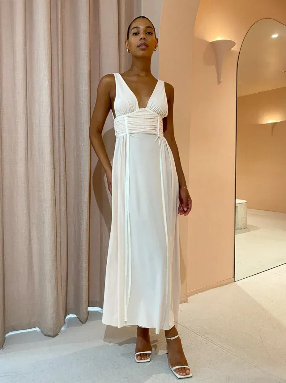 Bec & Bridge Gwen Maxi Dress in Shell Size AU 10 - Image 2