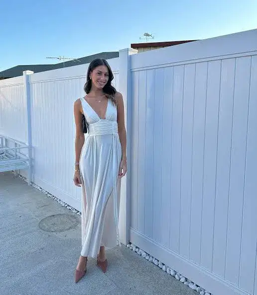 Bec & Bridge Gwen Maxi Dress in Shell Size AU 10 - Image 7