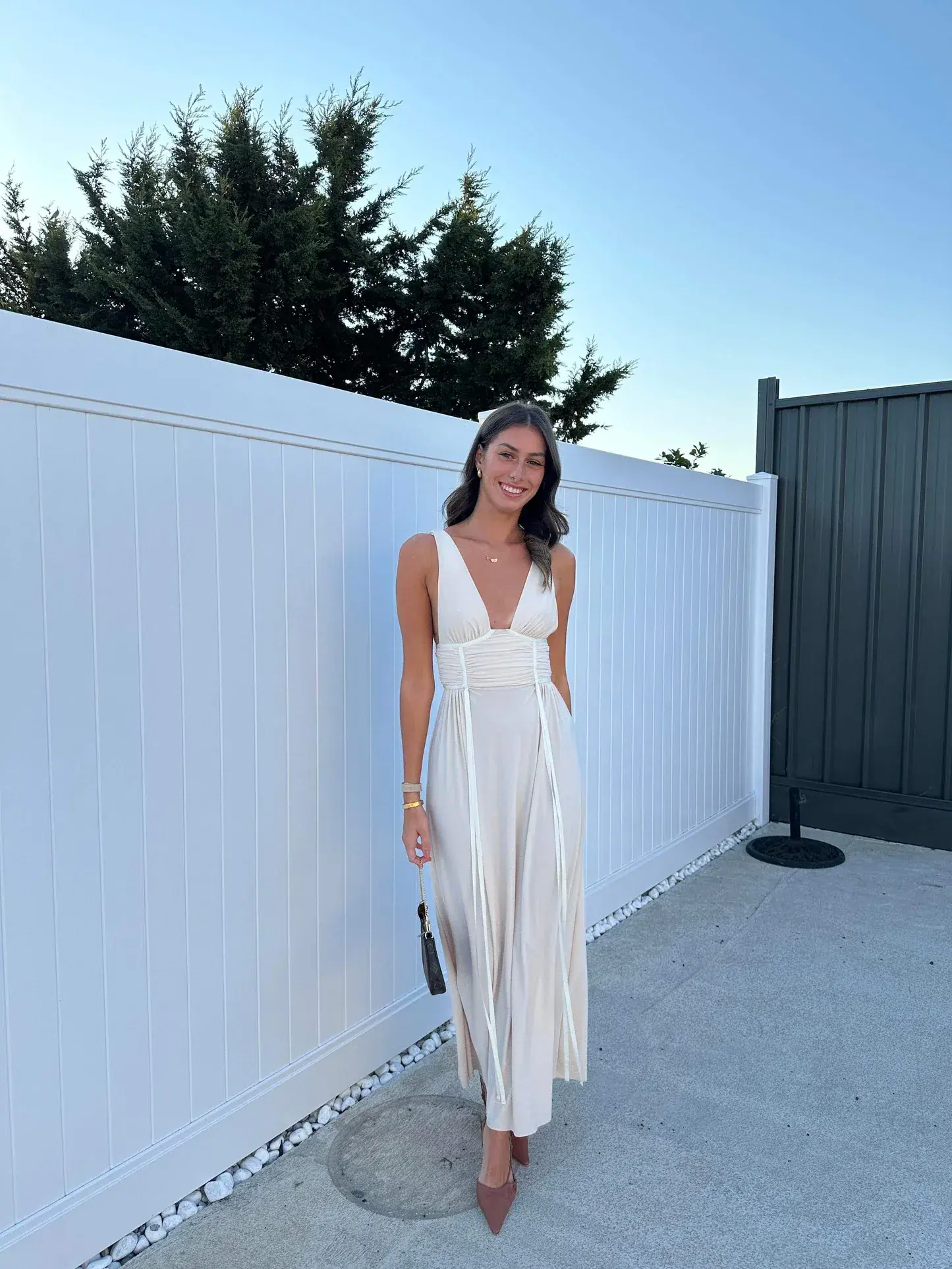 Bec & Bridge Gwen Maxi Dress in Shell Size AU 10 - Image 1