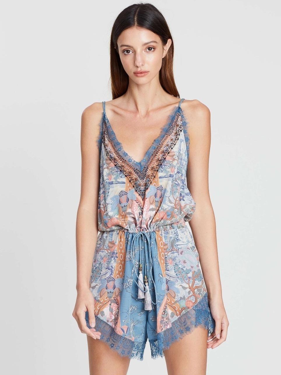 Camilla Helen Alamaras Blue Playsuit Size 8 - Image 1
