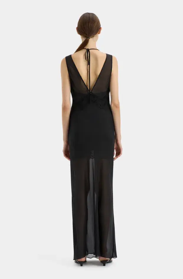Sir the Label Avellino Lace Layered Dress Black Size 0 / AU 6 - Image 3