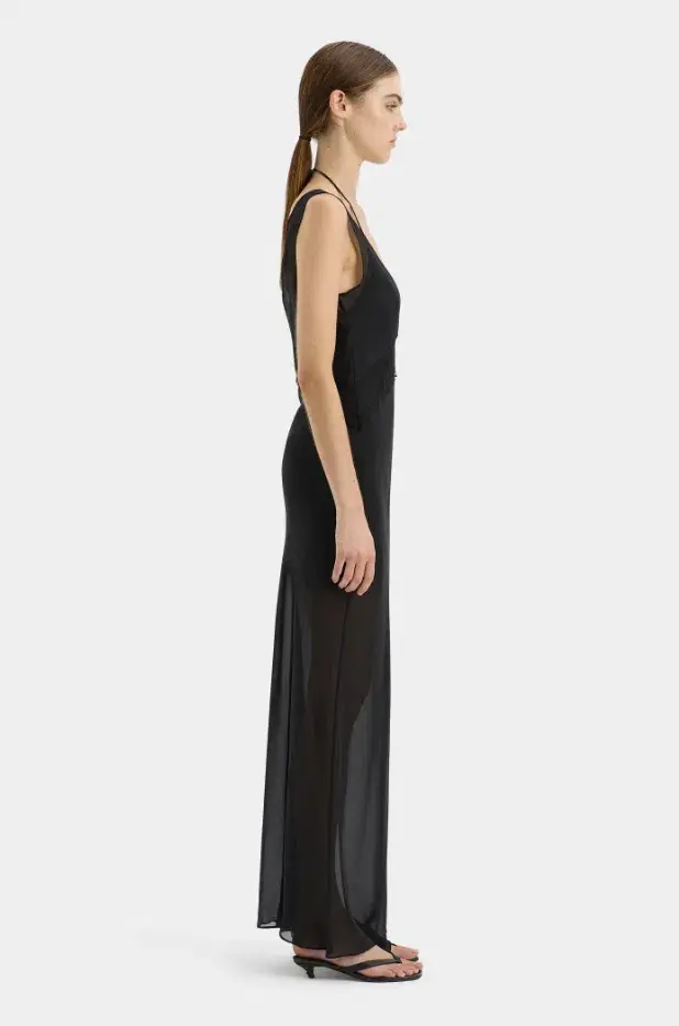 Sir the Label Avellino Lace Layered Dress Black Size 0 / AU 6 - Image 2