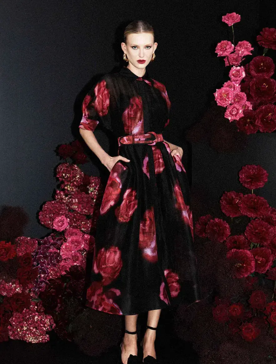 Rebecca Vallance Rosina Midi Dress Floral Size 18 - Image 1