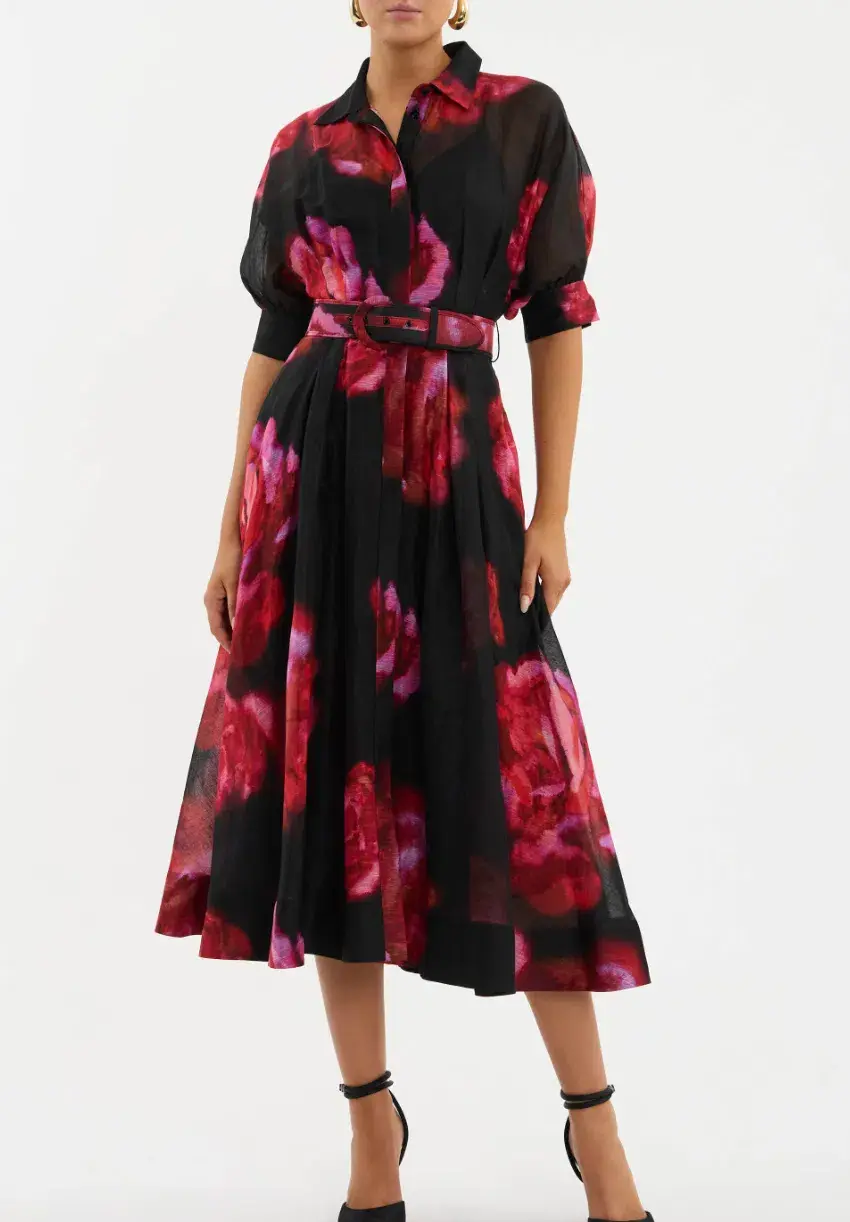 Rebecca Vallance Rosina Midi Dress Floral Size 18 - Image 2