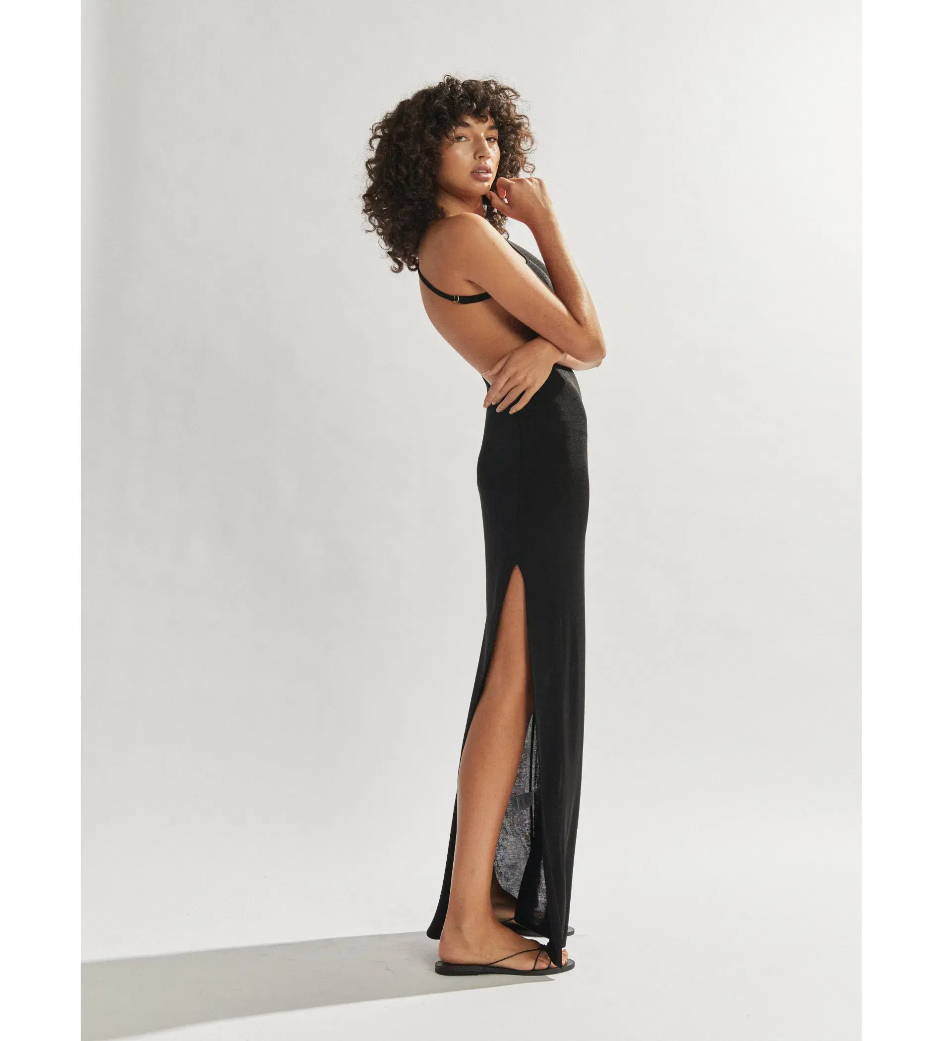 One Mile The Label Katie One Shoulder Dress Black Size 6  - Image 3