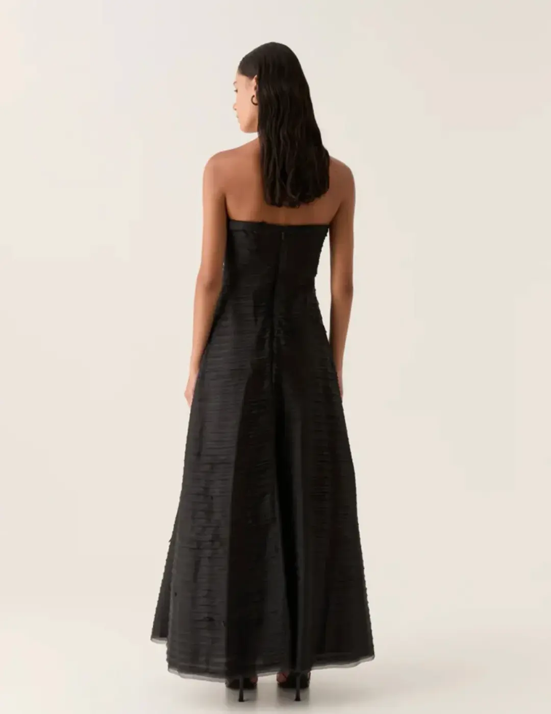 Aje Soundscape Maxi Dress Black Size 10 for rent on The Volte - main image