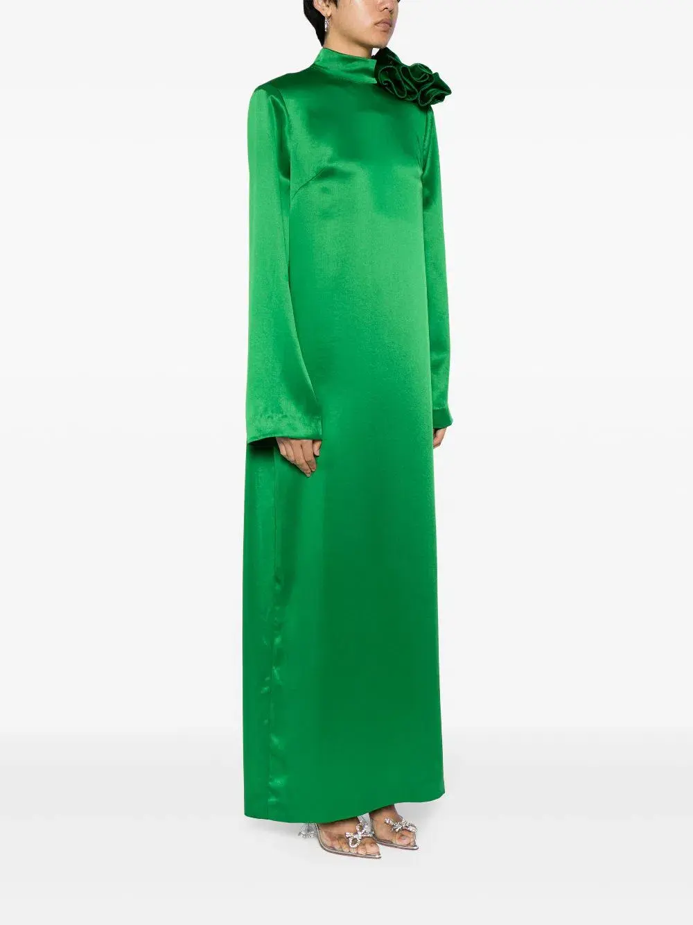Rachel Gilbert Rosy Full Length Gown Emerald Size 12 - Image 1