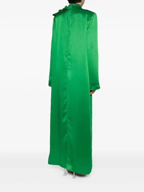 Rachel Gilbert Rosy Full Length Gown Emerald Size 12 - Image 3