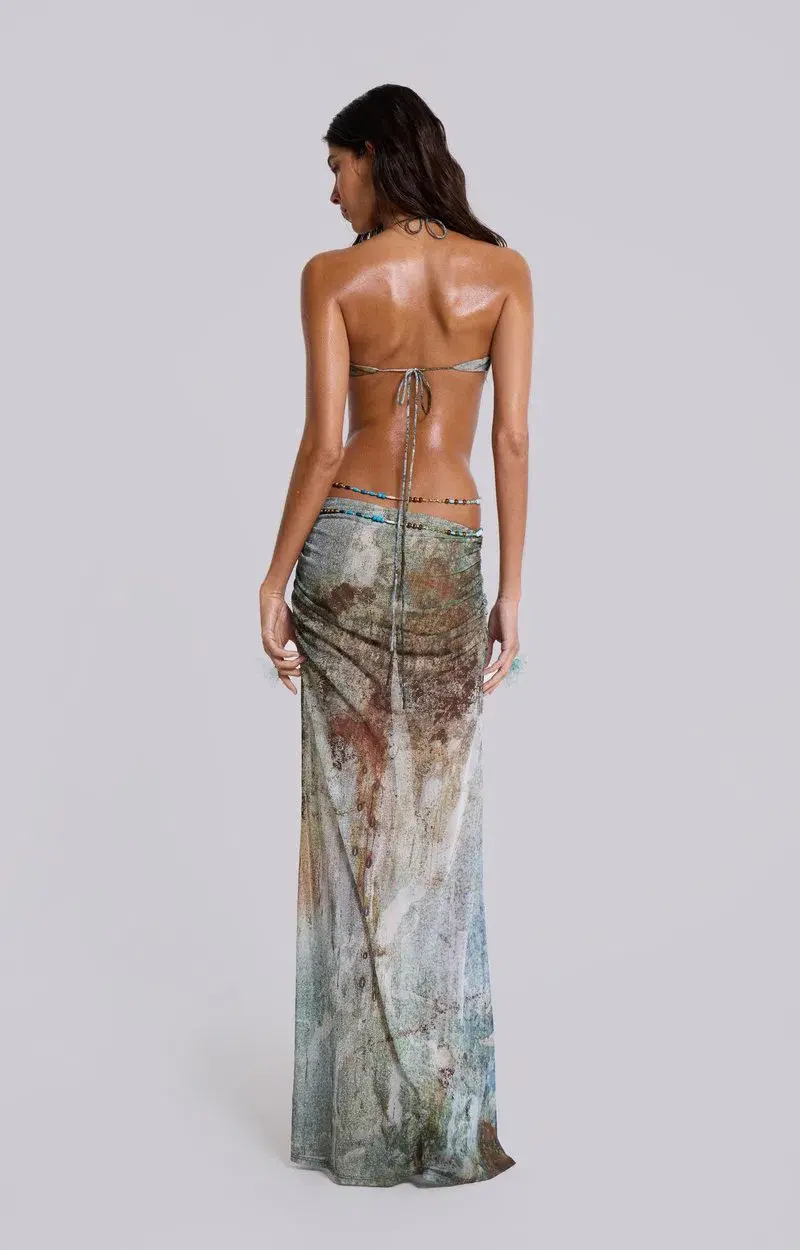 Jaded London Vida Backless Dress With Shell Trim Size 6  - Image 5