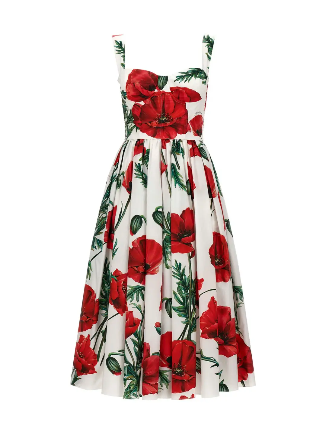 DOLCE & GABBANA Poppy Print Dress for rent on The Volte - main image