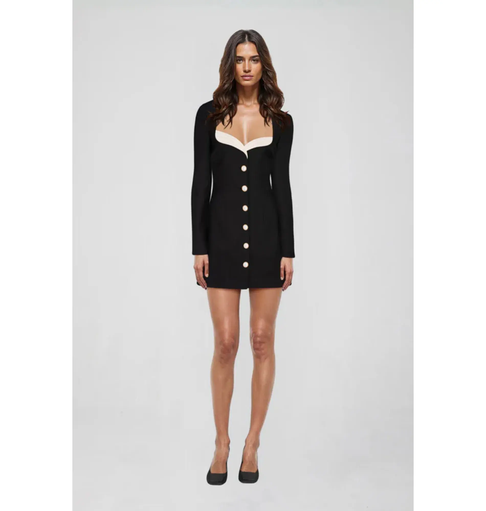Atoir Mary Jane Mini Dress Black/Ivory Size XS / AU 6 - Image 1