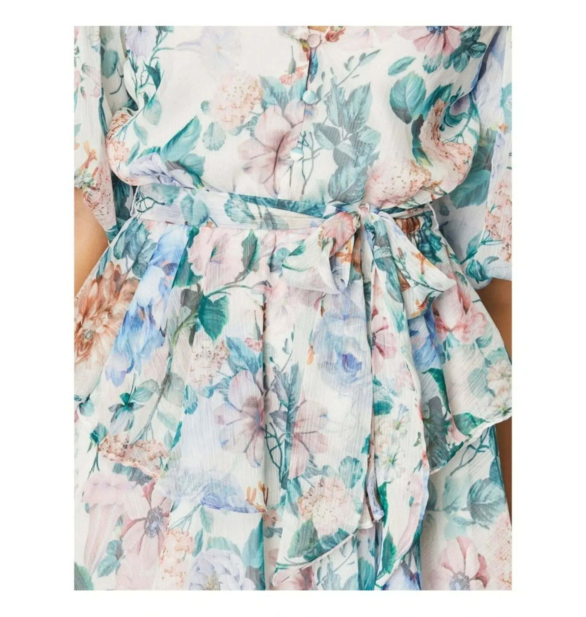 Pilgrim Riley Mini Dress Floral Size AU 8 - Image 3