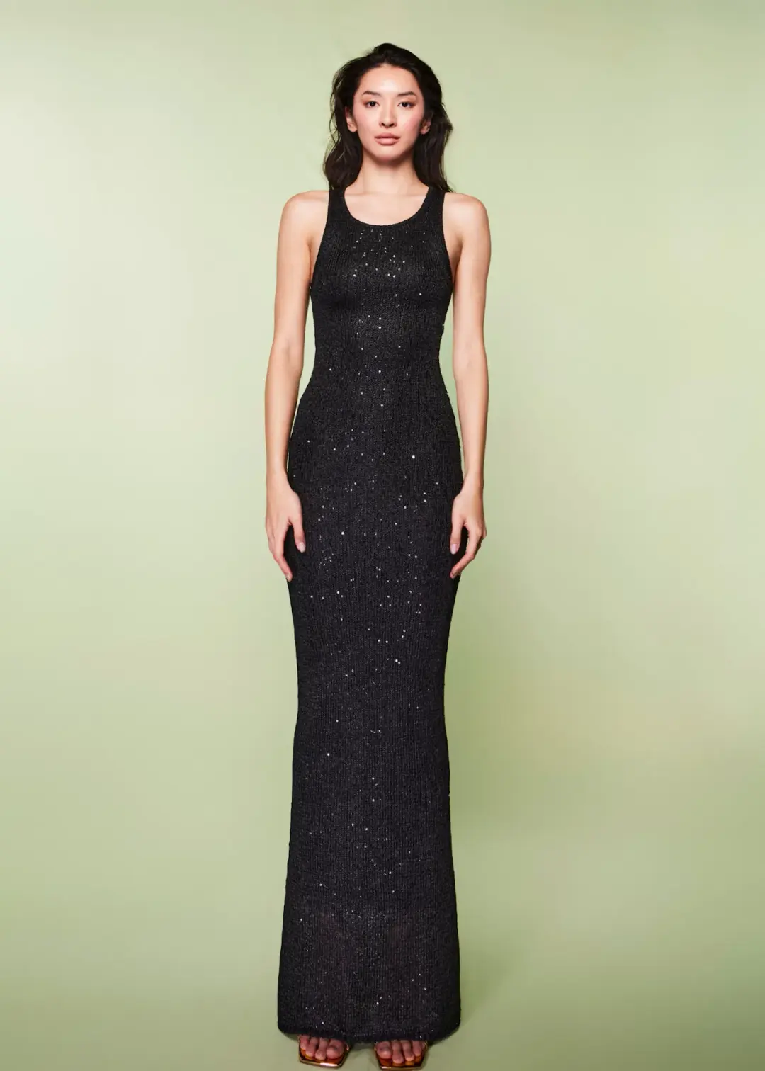 Asta Resort Natalia Dress in Black Sequin Size XS / AU 6 for rent on The Volte - main image